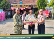 Koramil 0819/08 Rejoso Bersama Muspika Beri Kejutan HUT Bhayangkara ke-80, Perkuat Sinergitas TNI-Polri