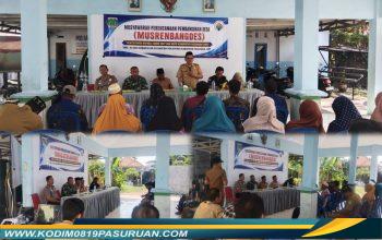 DukunDg Perencanaan Pembangunan yang Partisipatif, Danramil Pohjentrek Hadiri Musrenbangdes