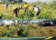 Sinergi TNI, Polri, dan Warga Warnai Kerja Bakti Massal di Lapangan Jatirejo Lekok