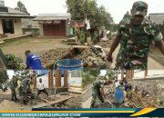 Wujud Kepedulian untuk Lingkungan, Babinsa Kalipucang Bersama Warga Gotong Royong Bangun Drainase Masjid