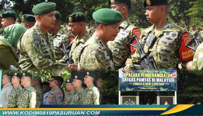 Dandim 0819 Hadiri Pemberangkatan Satgas Pamtas RI-Malaysia, Prajurit Yonkav 8 Kostrad Siap Amankan Perbatasan Kaltara
