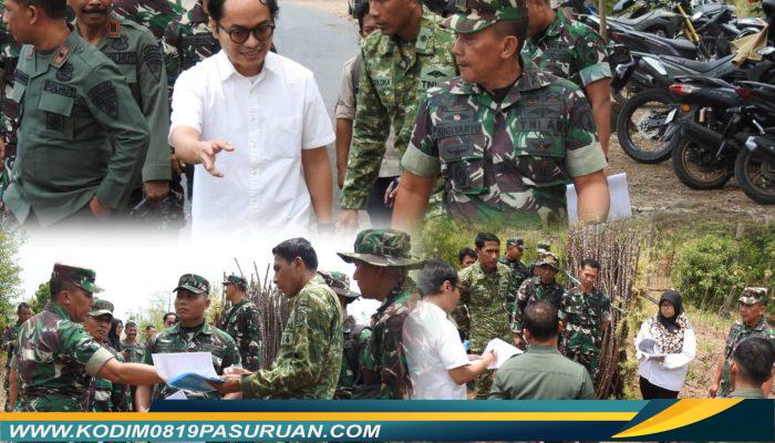 Tim BPK RI Tinjau Lahan Rencana Pembangunan Yon TP di Rebalas Grati Pasuruan