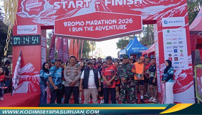 Bromo Marathon 2026 Digelar Meriah, Koramil Tosari Pastikan Keamanan Peserta