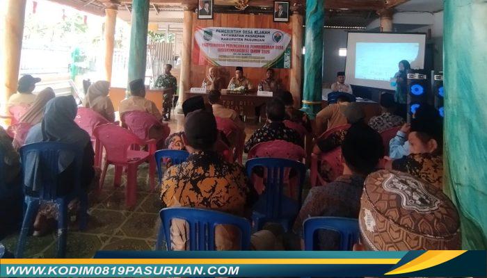 Bersinergi untuk Desa, Babinsa Hadiri Musrenbangdes Klakah