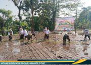 Gerakan Tanam Padi Serentak, Koramil Purwodadi Dukung Penguatan Ketahanan Pangan